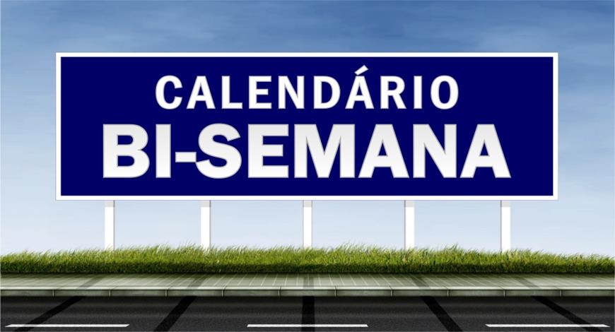 Calendário do Outdoor / Calendário de Bi-Semanas