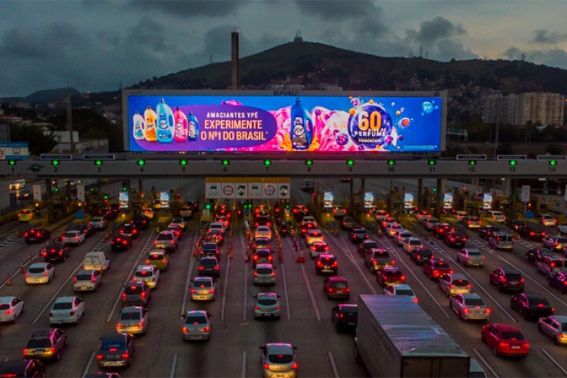 MEGA PAINEL LED NA PONTE RIO x NITEROI