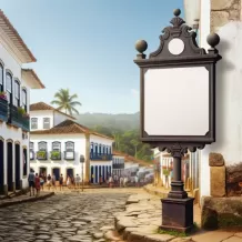 Ponto nº Placas de Esquina e a Orientação para Pontos Históricos em Paraty